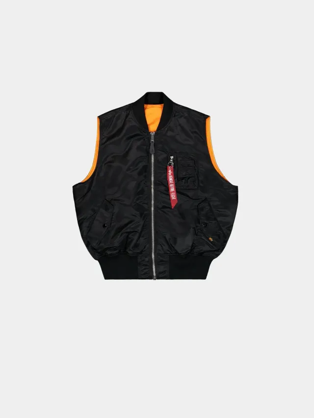 Alpha Industries MA-1 Heritage gilet noir réversible