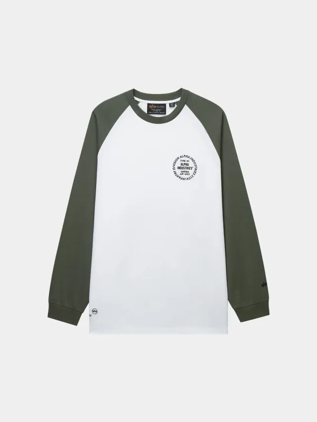 Alpha Industries UNFRM Raglan t-shirt manches longues vert coton