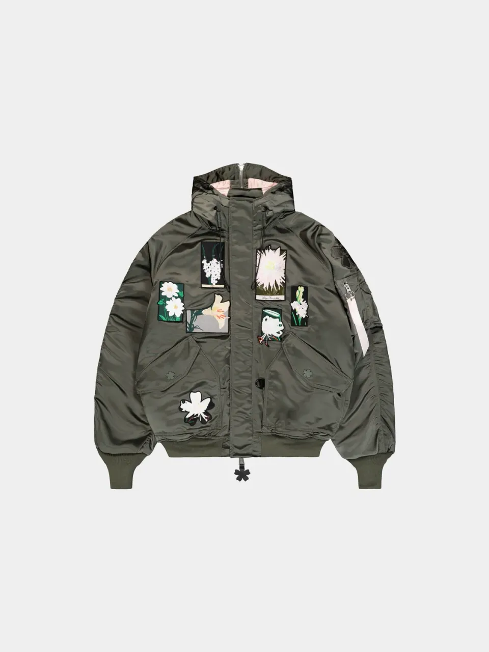 Alpha Industries N-2B Cecilie Bahnsen parka vert fleurs