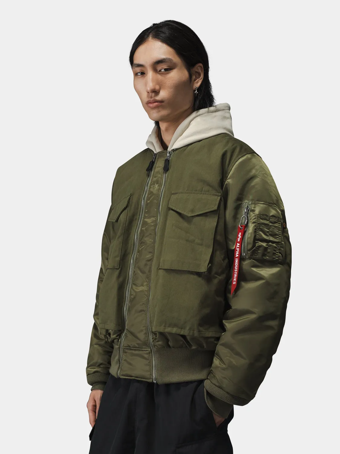 Alpha Industries MA-1 Mixed Cotton blouson coton noir