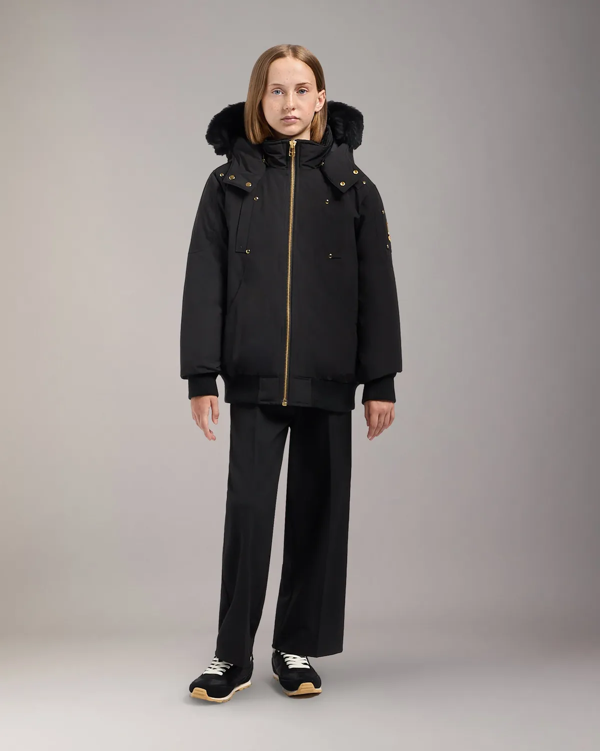 Moose Knuckles Original bomber enfant duvet noir