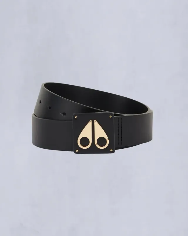 Moose Knuckles Gold Series Ceinture Logo Gold
