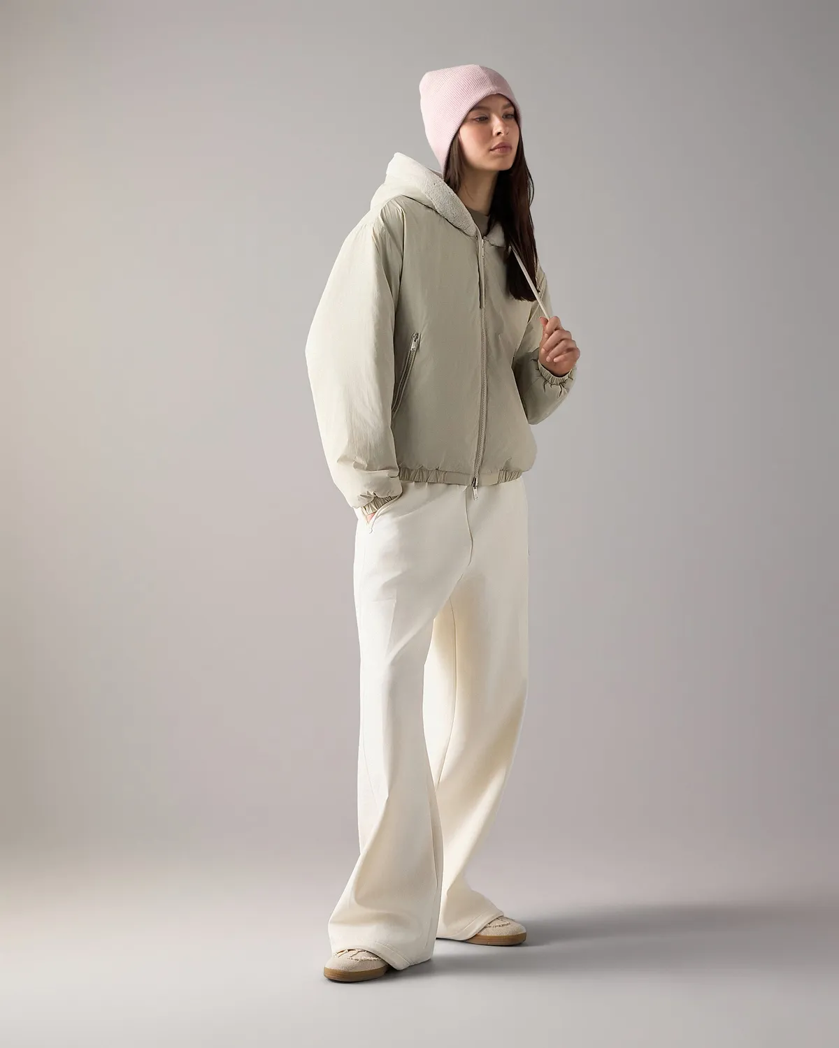 Moose Knuckles Eaton Bunny hoodie réversible Alabaster