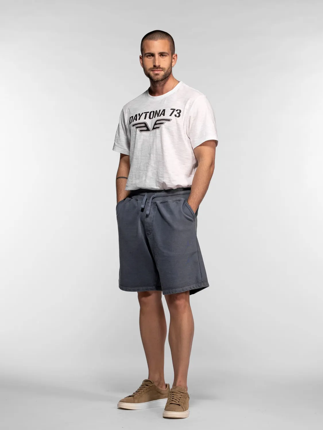Daytona Beckett short homme coton molleton confort