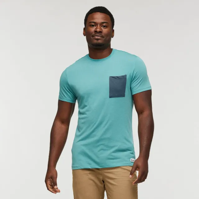 Cotopaxi Paseo Travel Pocket t-shirt homme indigo anti-odeur