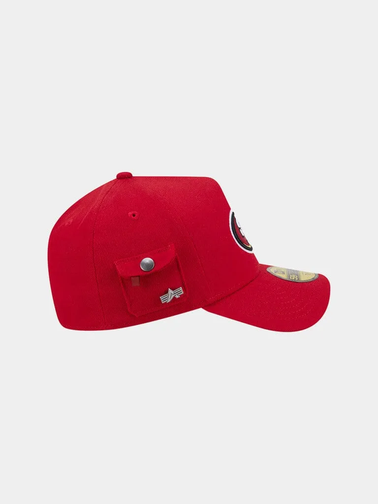 Alpha Industries 59FORTY 49ers Casquette Scarlet Fitted