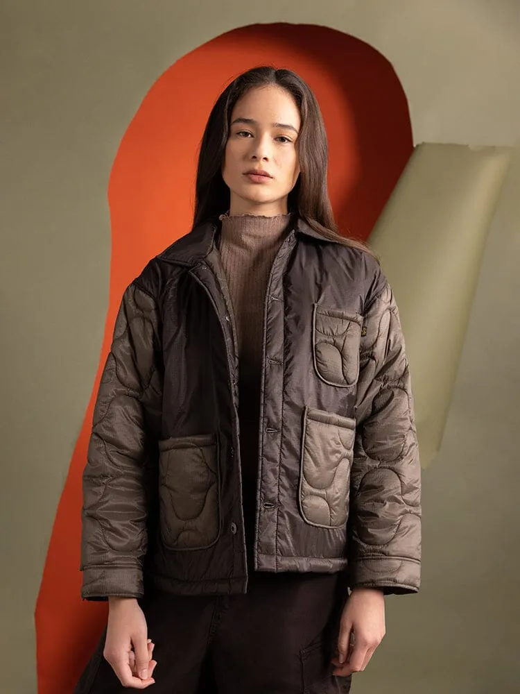 Alpha Industries Chore Coat veste femme chocolat matelassée
