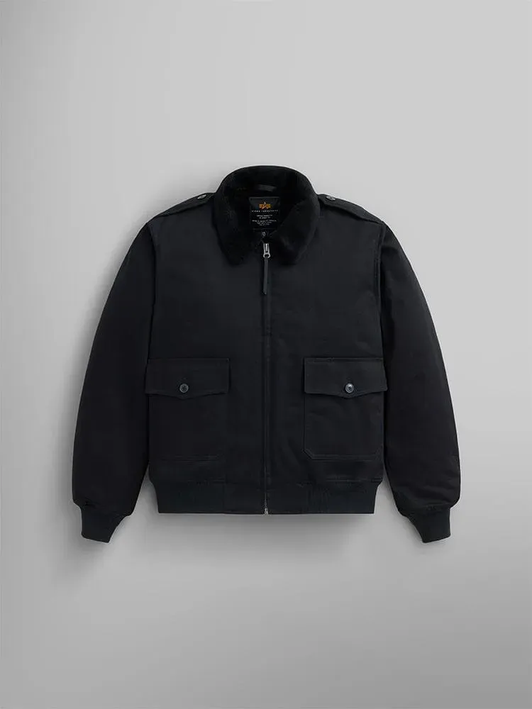 Alpha Industries B-10 bomber noir coton satiné