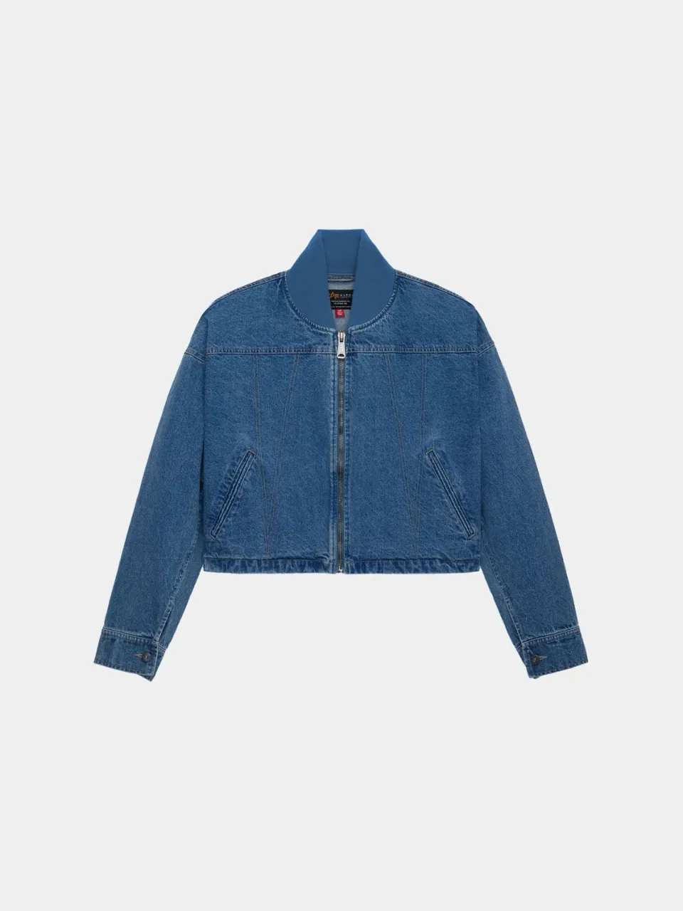 Alpha Industries Denim Relaxed blouson femme bleu denim