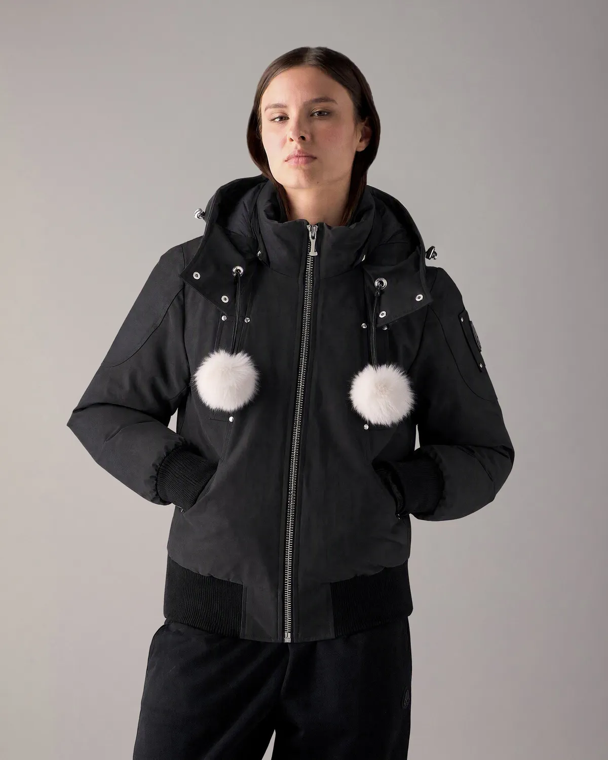 Moose Knuckles Debbie blouson bomber noir duvet