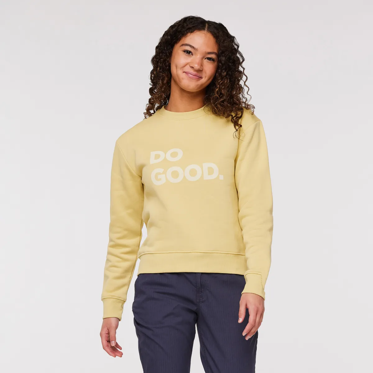 Cotopaxi Do Good Crew sweat femme Wheat coton bio