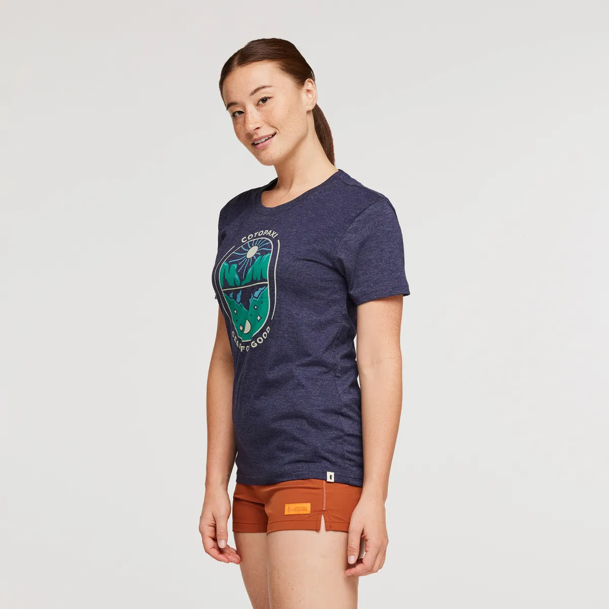 Cotopaxi Day and Night t-shirt femme coton maritime