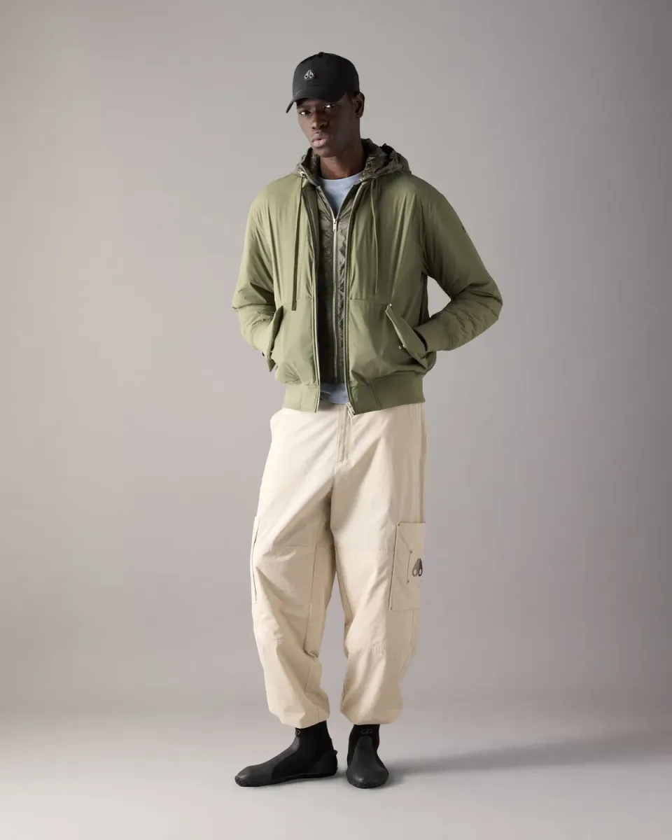 Moose Knuckles Brixton Down Bomber Blouson Noir Léger