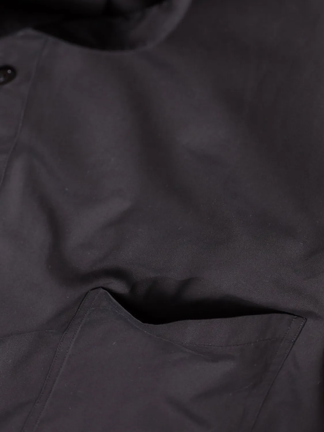 Hollington chemise col mao popeline noire taille XL