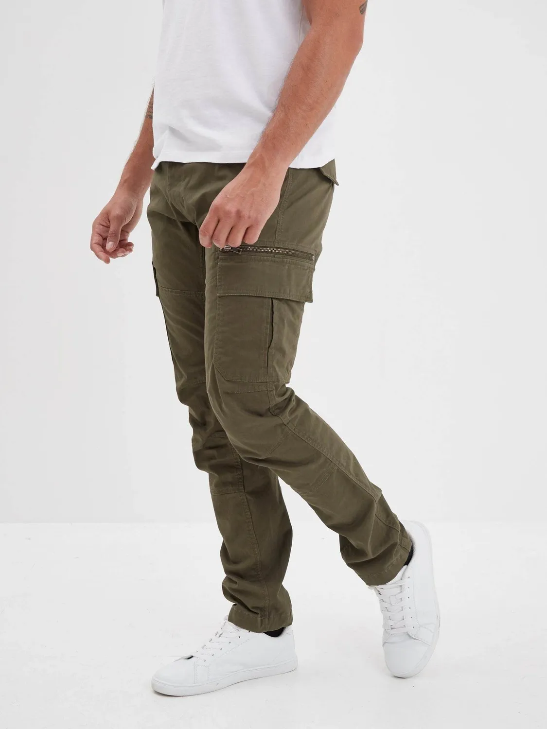Daytona Roanoke pantalon cargo homme noir poches
