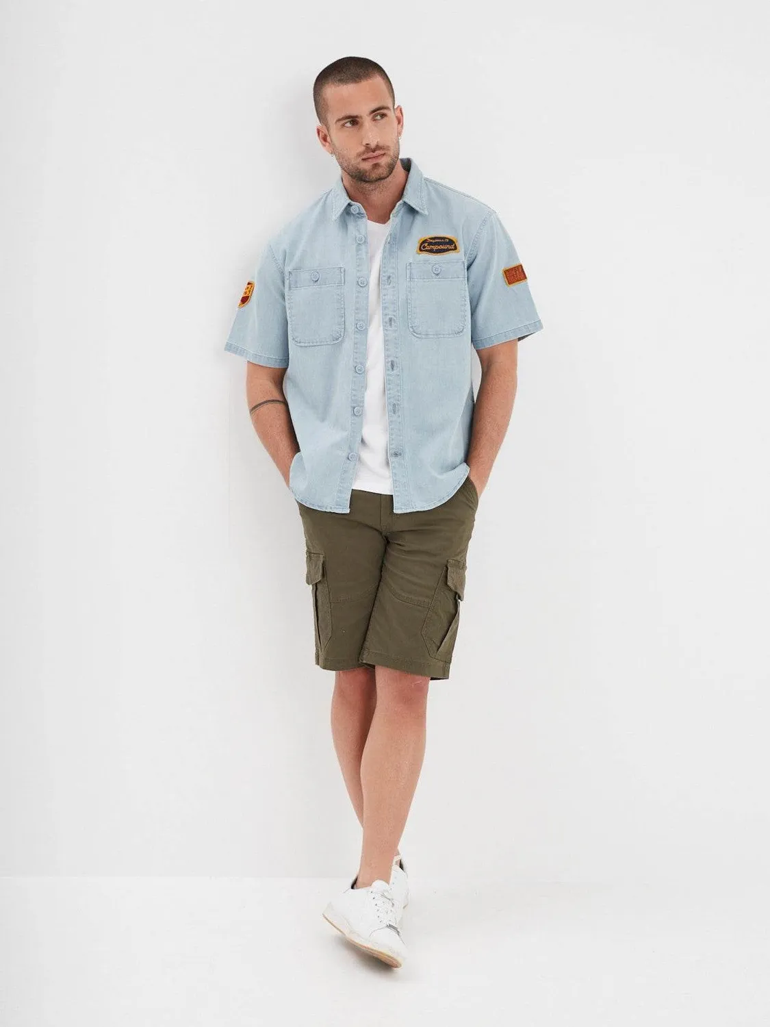 DAYTONA Boroughs chemise denim bleu délavé