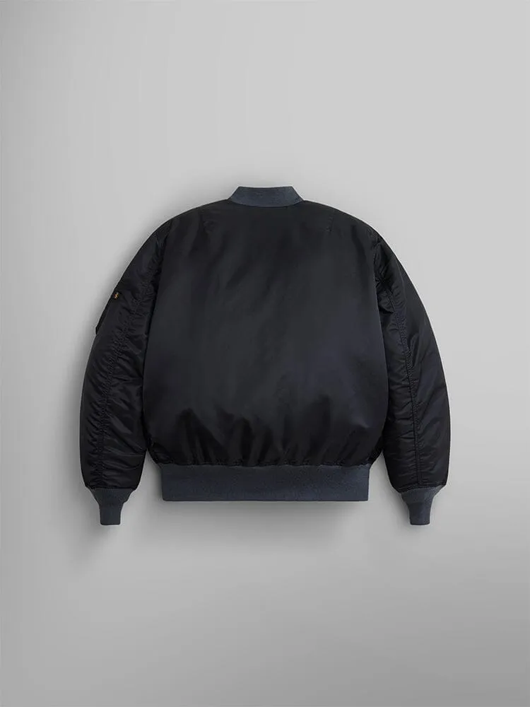 Alpha Industries 1960s MA-1 bomber noir vintage déperlant