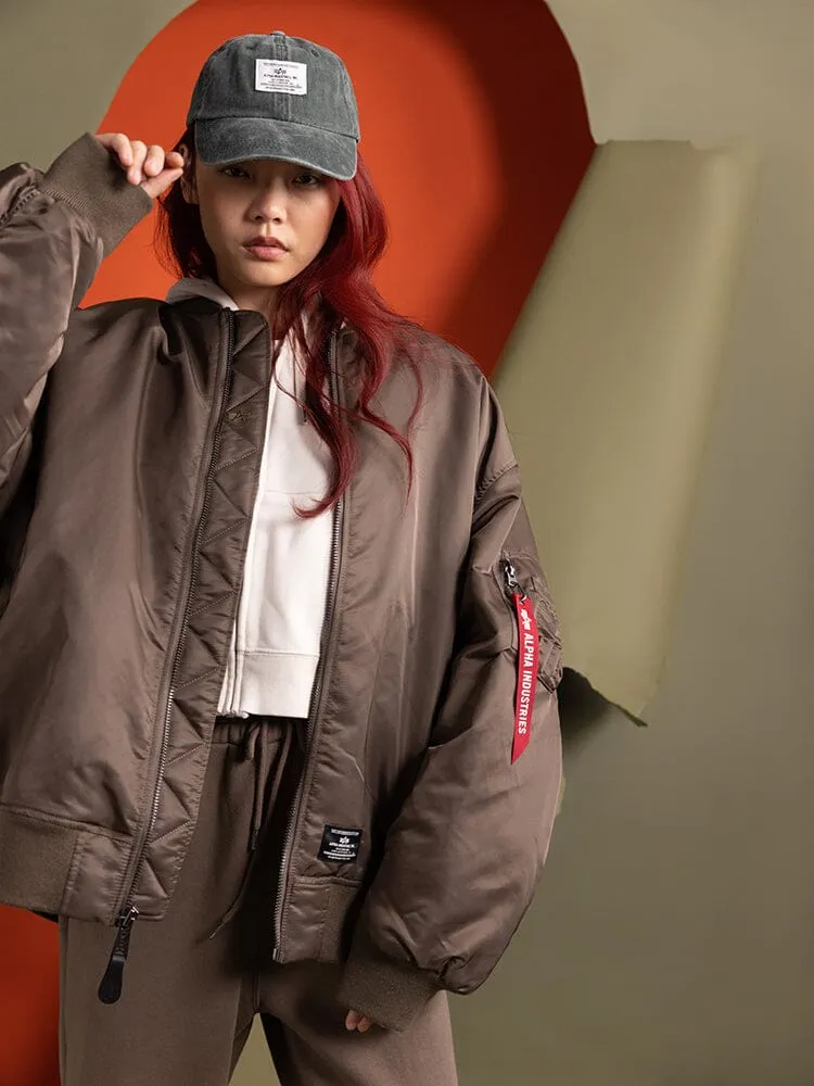 Alpha Industries MA-1 Mod bomber femme coyote oversize