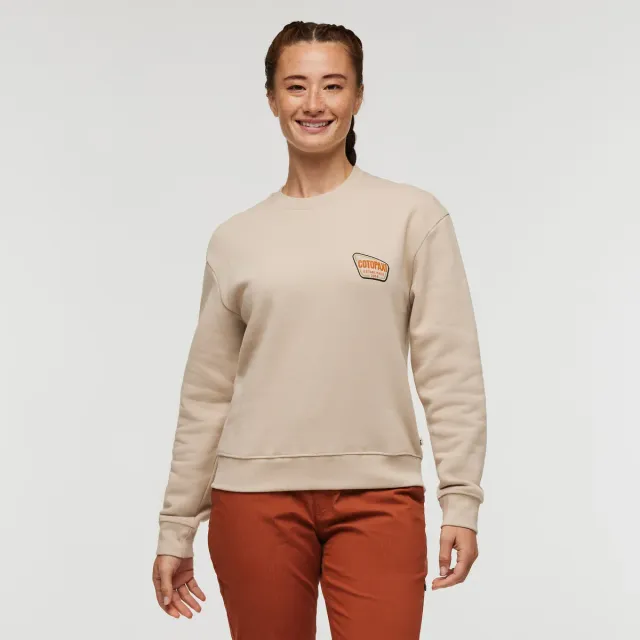 Cotopaxi Camp Life Crew sweat femme Oatmeal coton bio